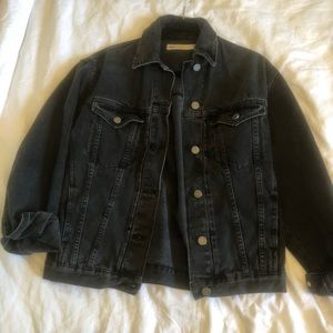 Black denim jacket
